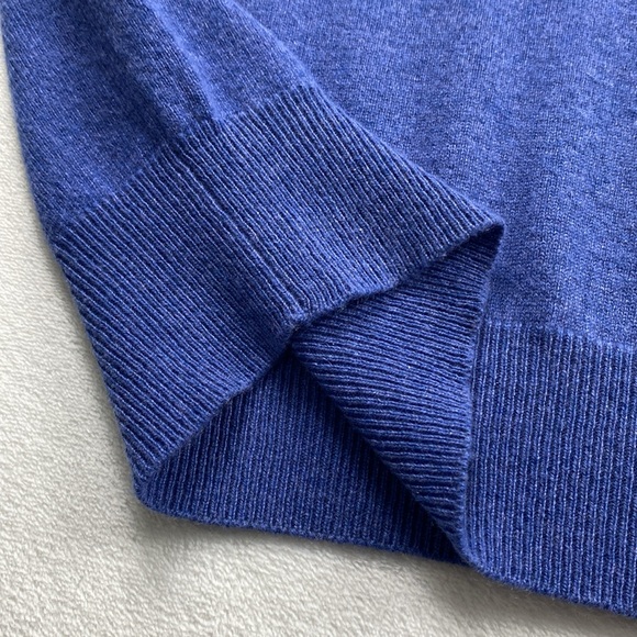 Loro Piana Cashmere Knit V Neck Pullover Sweater Vest (Light Blue) - Picture 10 of 15